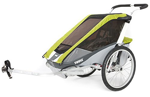 Thule Chariot Cougar 2 (Zweisitzer) Avocado + Gratis Jogging-Set